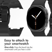 imoshion Wave Silicone Band Samsung Galaxy Watch 9 (40/44mm) / Watch 8 (40/44mm) / Classic (46mm) - Black