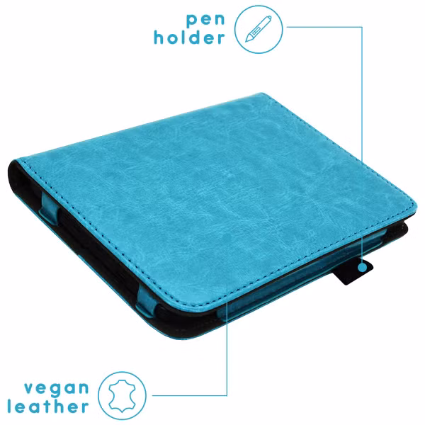 imoshion Vegan Leather Bookcase Kobo Clara Colour / BW - Lichtblauw