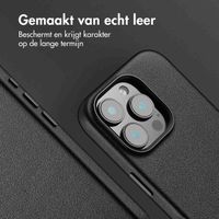 Accezz MagSafe Leather Backcover Apple iPhone 16 Pro - Onyx Black