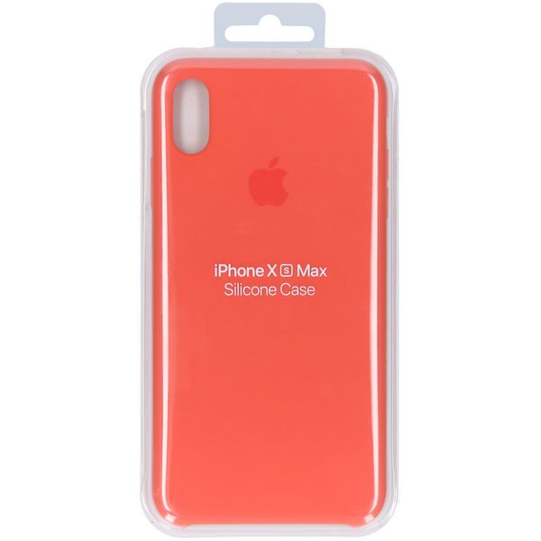 Apple Silicone Backcover iPhone Xs Max - Nectarine