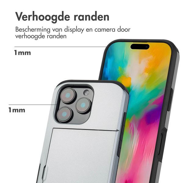 imoshion Backcover met pasjeshouder Apple iPhone 16 Pro - Grijs