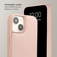 Selencia Nova Telefoonhoes met Koord en Pashouder Apple iPhone 15 - Dusty Rose