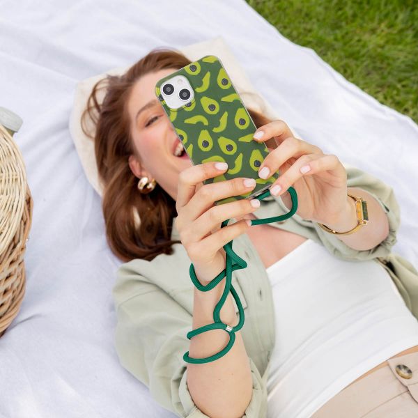 imoshion Siliconen design hoesje met koord Samsung Galaxy S23 - Avocado Green