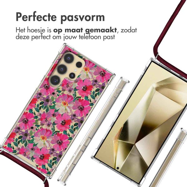 imoshion Design hoesje met koord Samsung Galaxy S24 Ultra - Flower Water