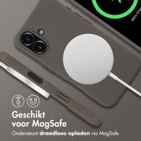 imoshion Color Backcover met afneembaar koord MagSafe Apple iPhone 16 - Black Coffee