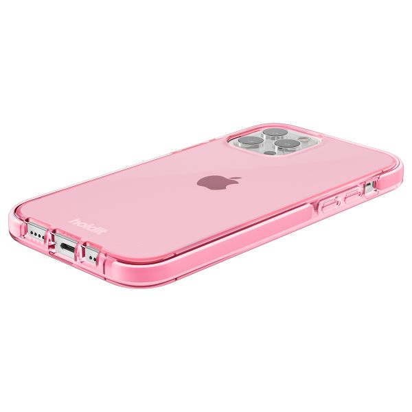 Holdit Seethru Case iPhone 12 (Pro) - Bright Pink