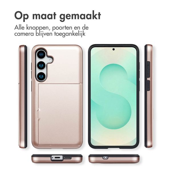 imoshion Backcover met pasjeshouder Samsung Galaxy S25 Plus - Rosé Goud