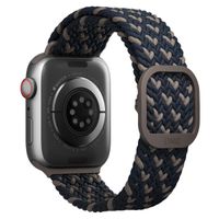 Uniq Aspen Designer Edition Braided bandje Apple Watch Series 1 t/m 10 / SE / Ultra (2) (44/45/46/49 mm) - Obsidian Blue