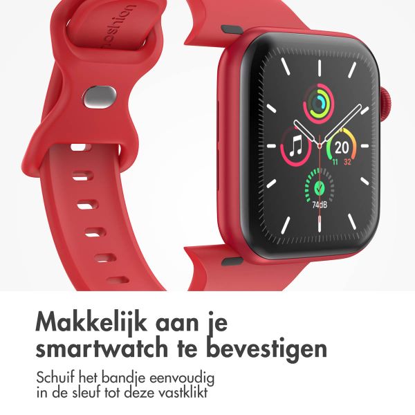 imoshion Siliconen⁺ bandje Apple Watch Series 1 t/m 10 / SE / Ultra (2) (44/45/46/49 mm) - Rose - Maat M/L