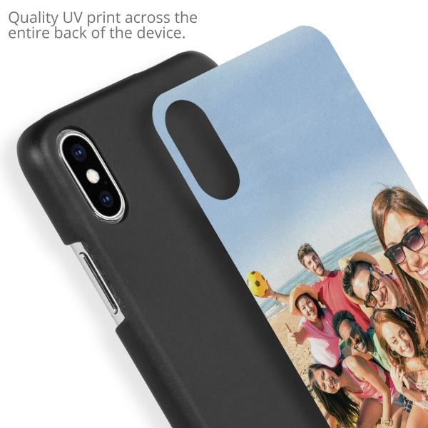 Ontwerp je eigen Apple iPhone Xs / X hardcase hoesje - Zwart