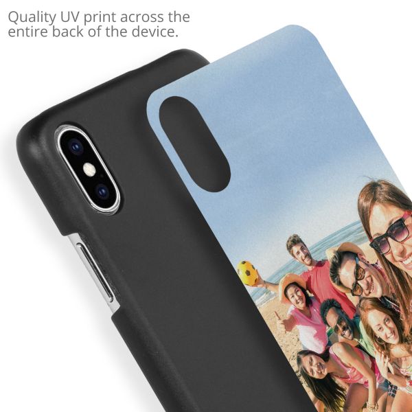 Ontwerp je eigen iPhone Xs / X hardcase hoesje - Zwart