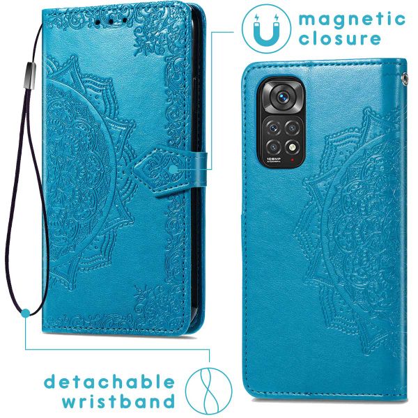 imoshion Mandala Bookcase Xiaomi Redmi Note 11 Pro - Turquoise