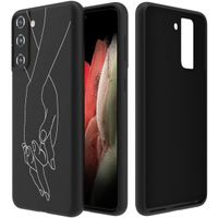 imoshion Design hoesje Samsung Galaxy S21 FE - Hand - Zwart