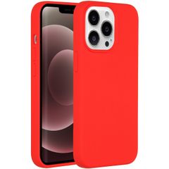 Accezz Liquid Silicone Backcover iPhone 13 Pro Max - Rood