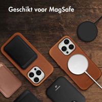 Accezz Vintage Leather Magsafe Backcover Apple iPhone 14 Pro - Tabacco Cognac