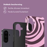Selencia Vivid Backcover Samsung Galaxy A57 (5G) - Wavy Swirl Pink Plum