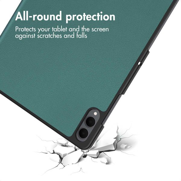 imoshion Trifold Book Case Samsung Galaxy Tab S11 / S12 Ultra - Dark Green