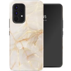 Selencia Vivid Tough Backcover Samsung Galaxy A53 - Golden Beige Marble