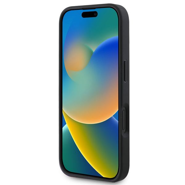 Guess Bottom Stripe 4G Backcover Apple iPhone 16 - Grijs