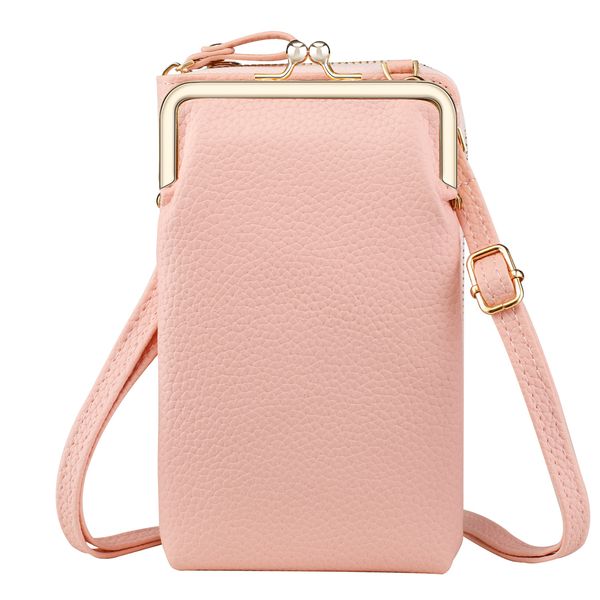 imoshion Vegan Lederen Telefoontasje Crossbody - Roze