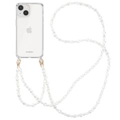imoshion Backcover met koord + armband Apple iPhone 14 - Parels Hartjes