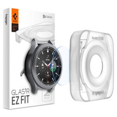 Spigen EZ FIT Glas.tR Screenprotector met applicator Samsung Galaxy Watch 4 Classic - 42 mm - Transparant