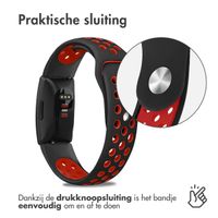 imoshion Siliconen sport bandje Fitbit Inspire - Zwart / Rood