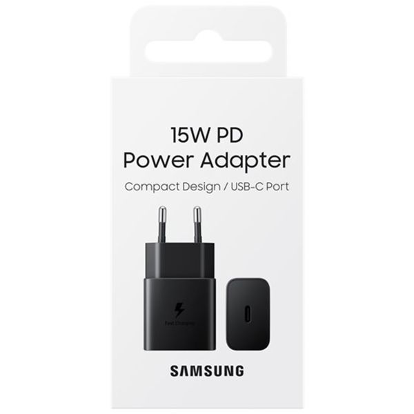 Samsung Originele Power Adapter - Oplader - USB-C aansluiting - Fast Charge - 15 Watt - Zwart