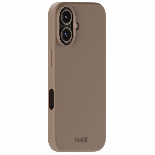 Holdit Silicone Case iPhone 16 - Mocha Brown