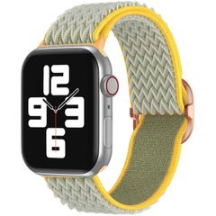 imoshion Elastisch nylon bandje Apple Watch Series 1-9 / SE - 38/40/41 mm / Series 10 - 42 mm - Lichtgroen