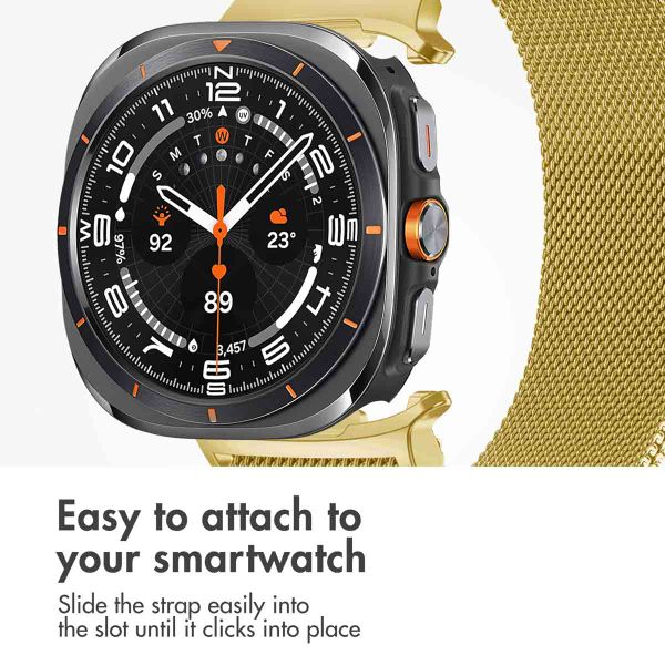 imoshion Milanese magnetic band Samsung Galaxy Watch Ultra 2 (2026) / Ultra (2024/2025) - Gold