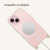Selencia Rivièra MagSafe Case with detachable hooks Apple iPhone 15 - Sorbet Pink
