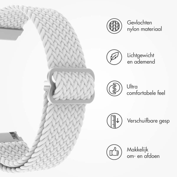 imoshion Nylon geweven bandje - Universeel 22 mm aansluiting - Wit