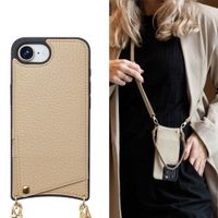 Selencia Nova Phone Case with Cord and Card Holder Apple iPhone 17e / 16e - Beige