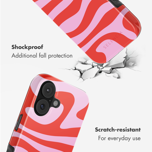 Selencia Vivid Back Cover with MagSafe Apple iPhone 17 - Dream Swirl Pink