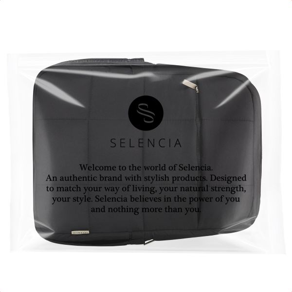 Selencia Vaya Puffy Laptop Rugzak 16 inch - Midnight Black