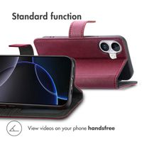imoshion Luxury Bookcase Apple iPhone 17 - Bordeaux