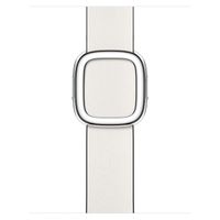 Apple Leather Band Modern Buckle Apple Watch Series 1 t/m 9 / SE (38/40/41 mm) | Series 10 (42 mm) - Maat L - Chalk