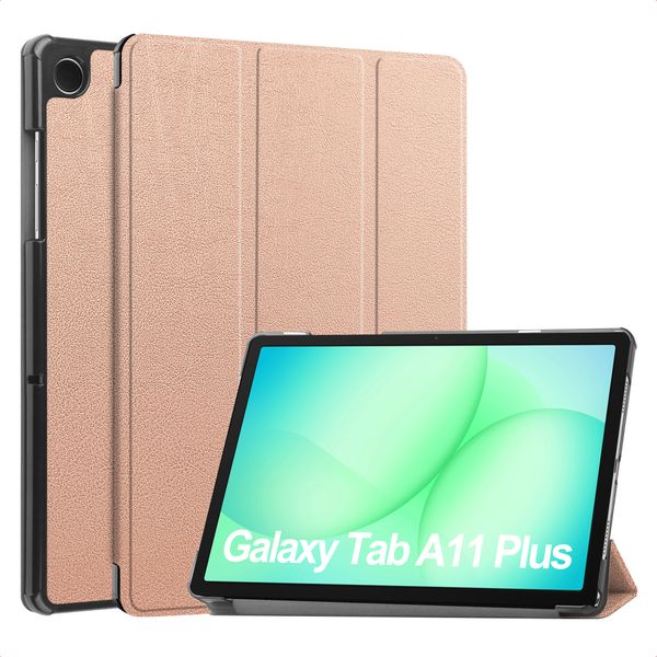 imoshion Trifold Bookcase Samsung Galaxy Tab A11 Plus - Rose Gold