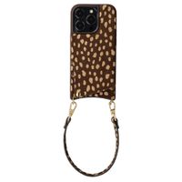 Selencia Nova Real Leather Back Cover with Card Holder Apple iPhone 14 Pro - Fawn Chic