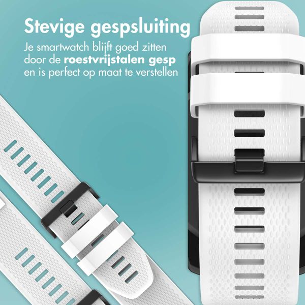 imoshion QuickFit® Siliconen bandje  - Garmin 26 mm aansluiting - Wit