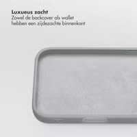 Selencia Olyn Uitneembare Bookcase met MagSafe Apple iPhone 17 - Grijs