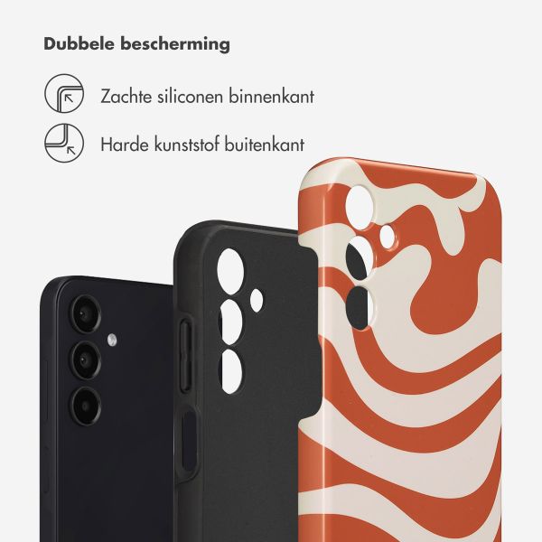 Selencia Vivid Tough Backcover Samsung Galaxy A15 (5G/4G) - Dream Swirl Orange