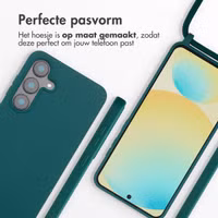 imoshion Siliconen hoesje met koord Samsung Galaxy S25 FE - Donkergroen