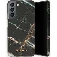 Selencia Maya Fashion Backcover Samsung Galaxy S22 Plus - Marble Black