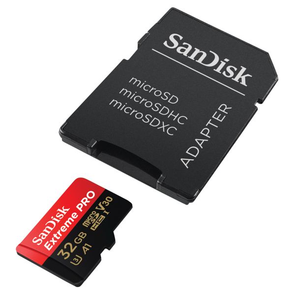 SanDisk microSD Extreme PRO - 32GB - Inclusief SD adapter en RescuePro Deluxe - UHS-I/U3/Full HD/4K UHD