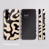 Selencia Vivid Backcover Samsung Galaxy S25 FE - Art Wave Black