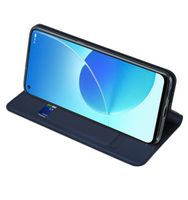 Dux Ducis Slim Softcase Bookcase Oppo Reno 6 5G - Donkerblauw