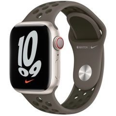 Apple Nike Sport Band Apple Watch Series 1 t/m 9 / SE (38/40/41 mm) | Series 10 (42 mm) - Olive Gray/Cargo Khaki