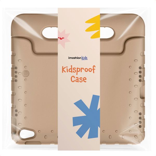 imoshion Kids-Proof Back Cover with Handle Apple iPad 9 (2021) 10.2 inch / iPad 8 (2020) 10.2 inch / iPad 7 (2019) 10.2 inch - Beige